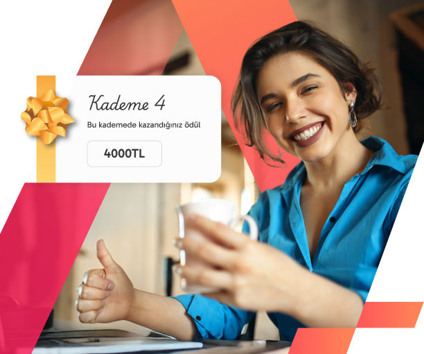 T-Soft sadakat programı — kademe ödülü kazanan mutlu müşteri